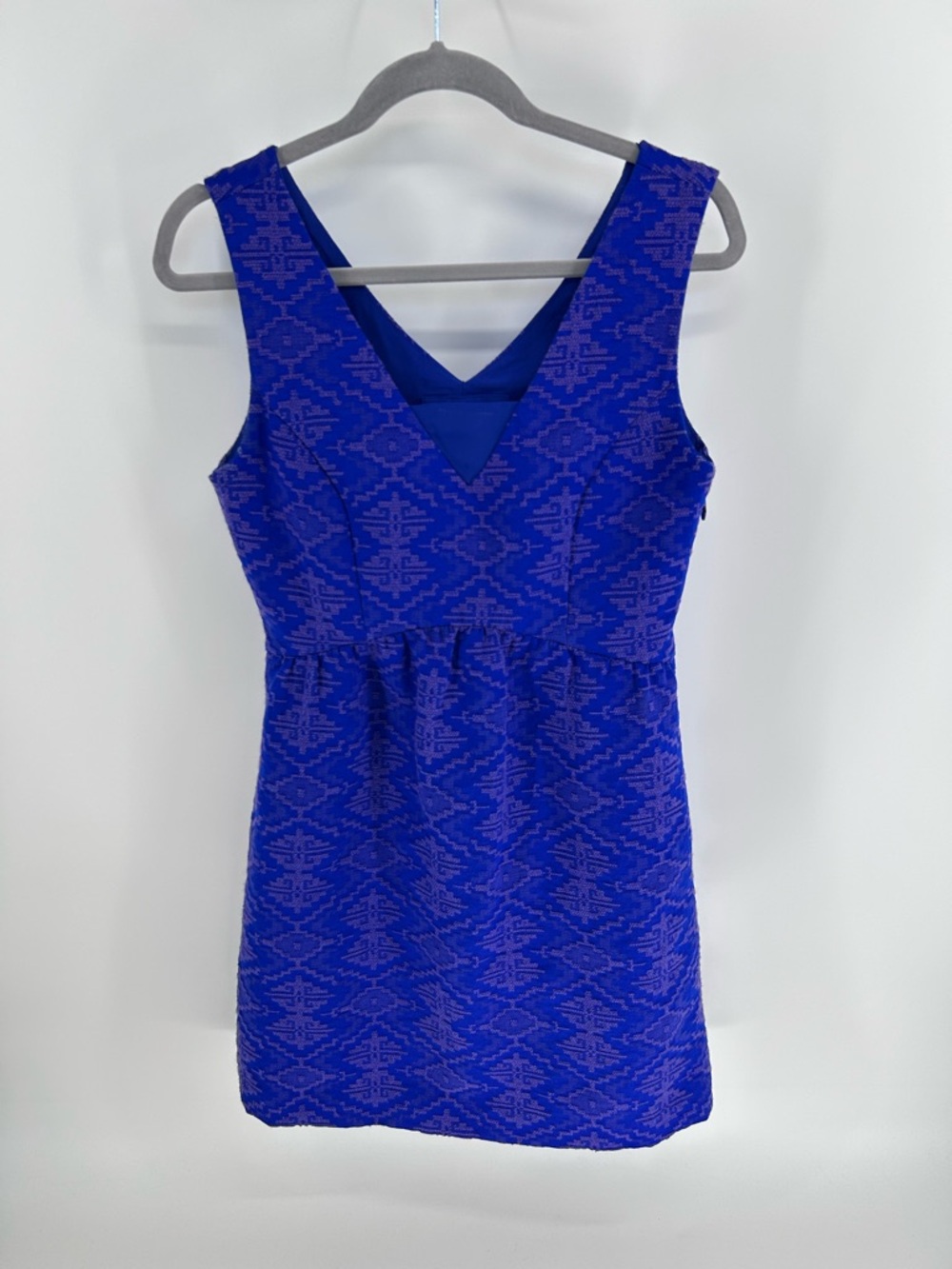 Maeve Blue Textured Mini Dress | Size 6